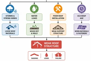 What Causes Structural Roof Damage?